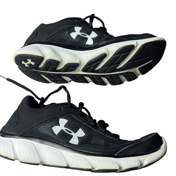 Under Armour Micro G Assert Womens Sz8 Black Mesh running shoes - Picture 1 of 8